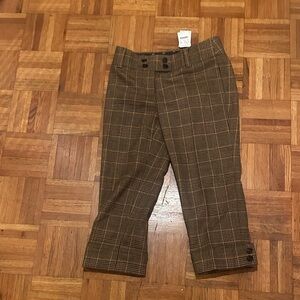 J. Crew Houndstooth Plaid Trousers
